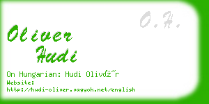 oliver hudi business card